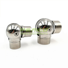 Factory price stainless steel 304 ball and socket joint, ball joint handrail round connector for Stair Railings